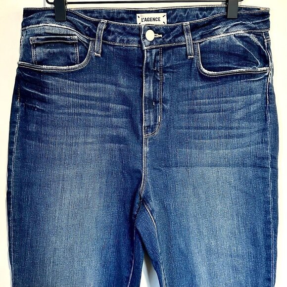 NWT L'AGENCE Margot High Rise Skinny Jean in Manchester - Size 31 - Picture 5 of 11